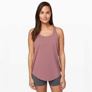 Lululemon love tank size 8 pleated back red dust